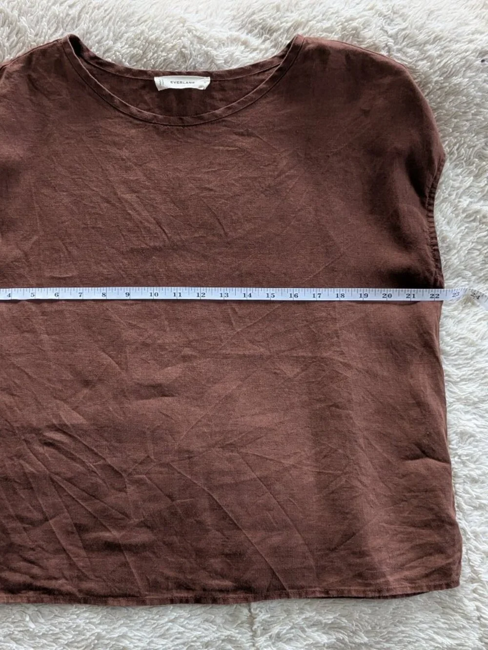 Everlane The Muscle Top in Linen Brown Size M - Picture 7 of 8